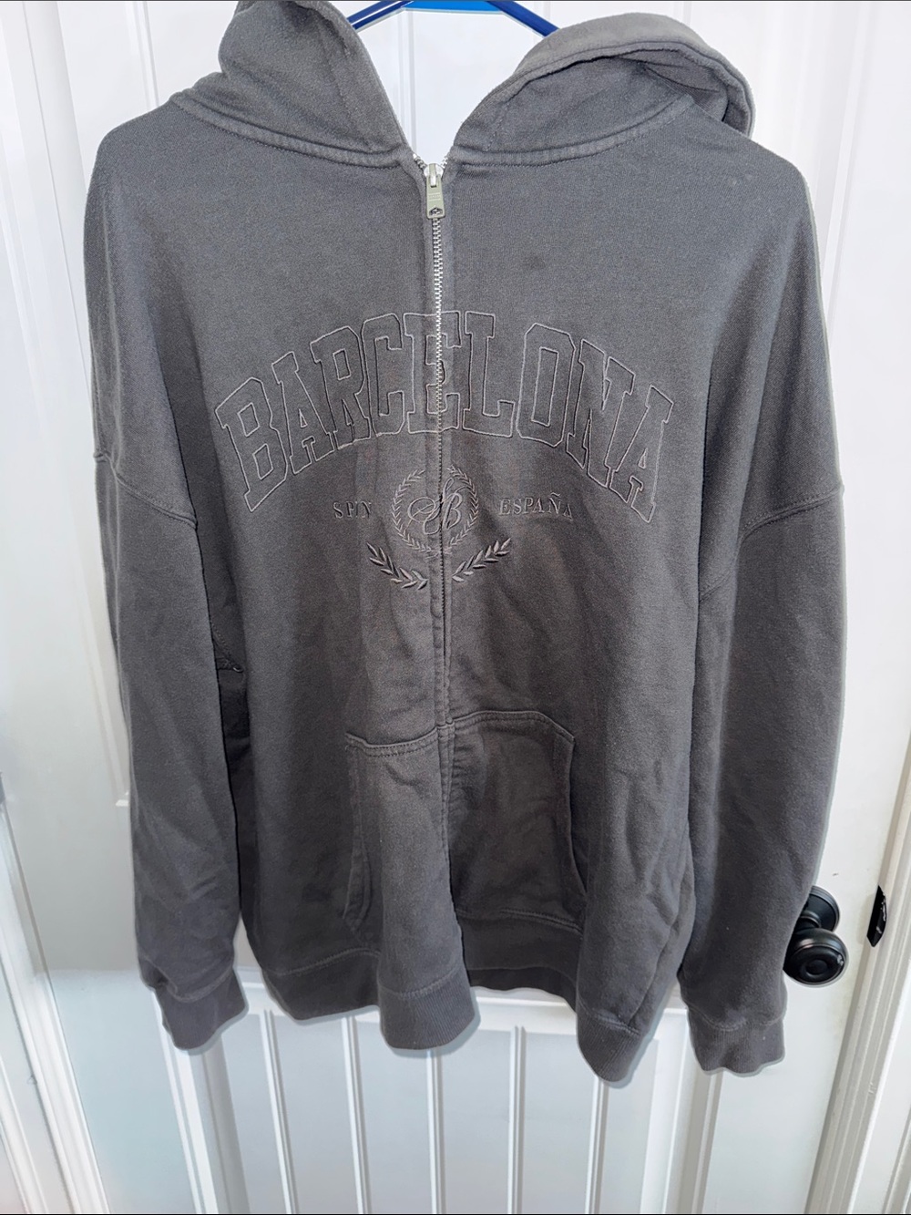Garage Gray Barcelona Zip-Up Hoodie
